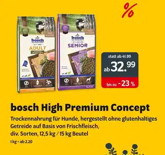 Das Futterhaus Bosch high premium concept Angebot