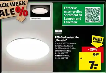 Hagebau Casaya led-deckenleuchte 'pereola' ohne sterneneffekt Angebot