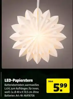 Hagebau Led-papierstern Angebot