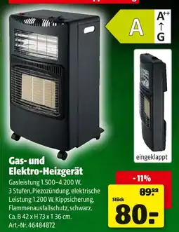 Hagebau Gas- und elektro-heizgerät Angebot