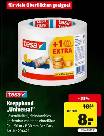 Hagebau Tesa kreppband universal Angebot