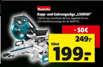 Hagebau Makita kapp- und gehrungssäge ls0816f Angebot