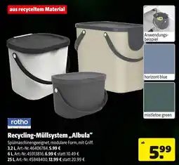 Hagebau Rotho recycling-müllsystem albula Angebot