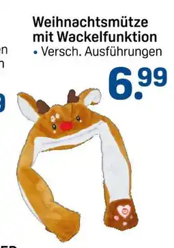 Rossmann Weihnachtsmütze mit wackelfunktion Angebot