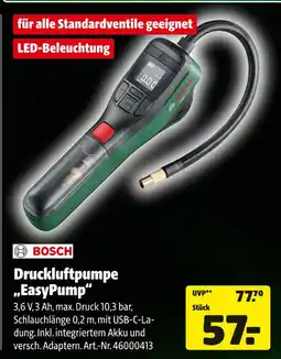 Hagebau Bosch druckluftpumpe easypump Angebot