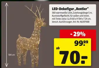 Hagebau Led-dekorfigur „rentier“ Angebot