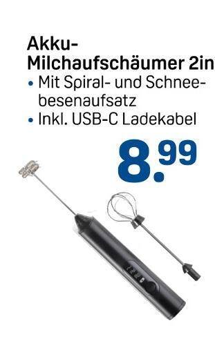 Akku-milchaufschäumer 2in1 Angebot bei Rossmann