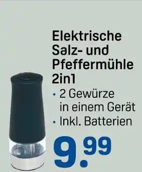 Rossmann Elektrische salz- und pfeffermühle 2in1 Angebot