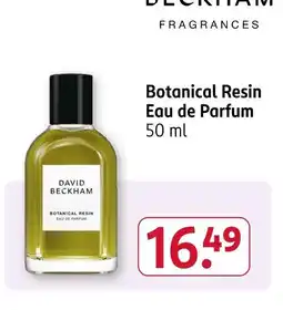 Rossmann David beckham botanical resin eau de parfum Angebot
