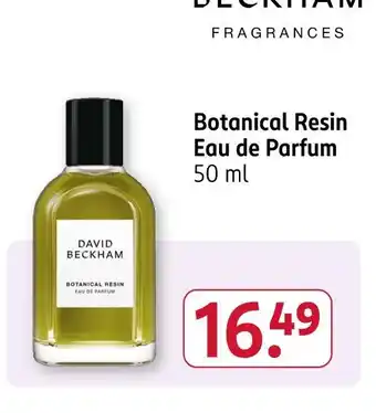 Rossmann David beckham botanical resin eau de parfum Angebot