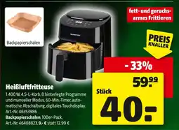 Hagebau Heißluftfritteuse Angebot