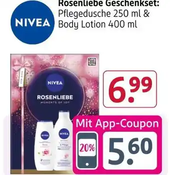 Rossmann Nivea rosenliebe geschenkset Angebot