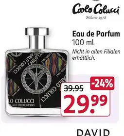 Rossmann Carlo colucci eau de parfum Angebot