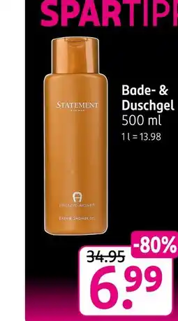 Rossmann Statement bade- & duschgel Angebot