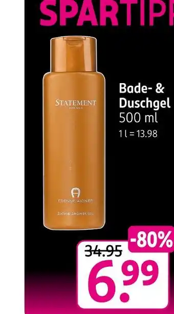 Rossmann Statement bade- & duschgel Angebot