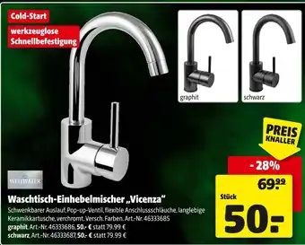 Hagebau Wellwater waschtisch-einhebelmischer vicenza verchromt Angebot