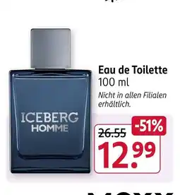 Rossmann Iceberg homme eau de toilette Angebot