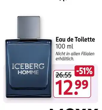 Rossmann Iceberg homme eau de toilette Angebot
