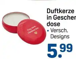 Rossmann Duftkerze in geschenkdose Angebot