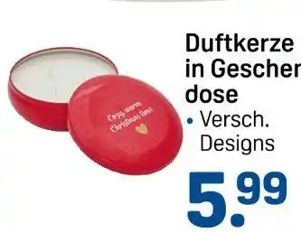Rossmann Duftkerze in geschenkdose Angebot