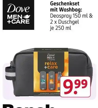 Rossmann Dove men+care geschenkset mit washbag Angebot