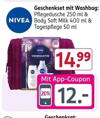 Rossmann Nivea geschenkset mit washbag Angebot