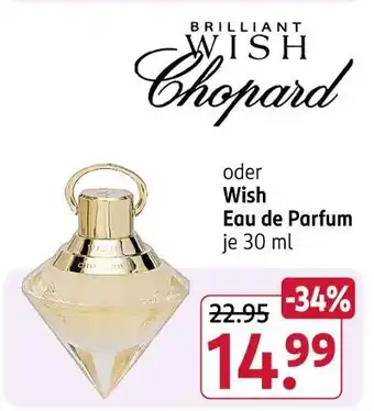 Rossmann Chopard wish eau de parfum Angebot