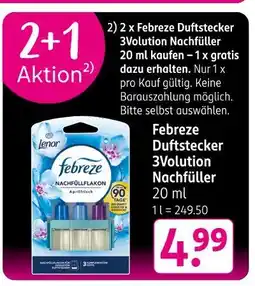 Rossmann Febreze duftstecker 3volution nachfüller Angebot