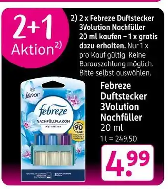 Rossmann Febreze duftstecker 3volution nachfüller Angebot