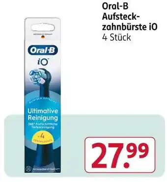 Rossmann Oral-b aufsteckzahnbürste io Angebot