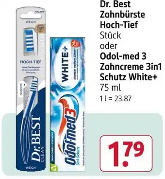 Rossmann Dr. best zahnbürste hoch-tief Angebot