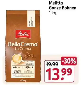 Rossmann Melitta ganze bohnen Angebot