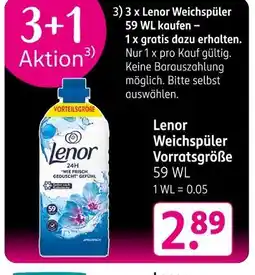 Rossmann Lenor weichspüler vorratsgröße Angebot