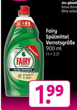 Rossmann Fairy spülmittel vorratsgröße Angebot