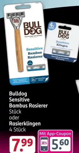 Rossmann Bulldog sensitive bambus rasierer Angebot