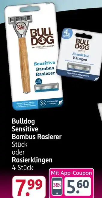 Rossmann Bulldog sensitive bambus rasierer Angebot