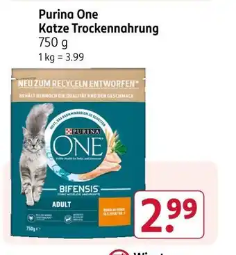 Rossmann Purina one katze trockenahrung Angebot