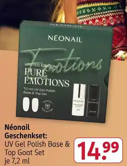Rossmann Neonail geschenkset uv gel polish base & top goat set Angebot