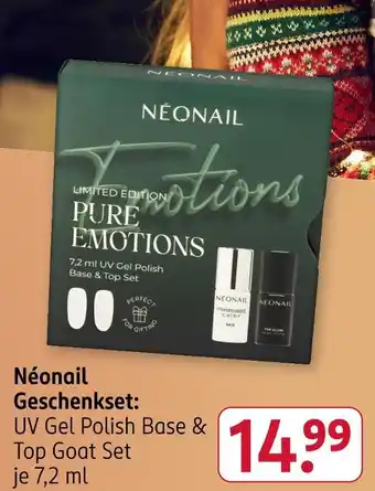 Rossmann Neonail geschenkset uv gel polish base & top goat set Angebot