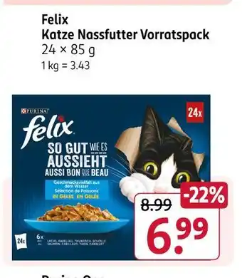 Rossmann Felix katze nassfutter vorratspack Angebot