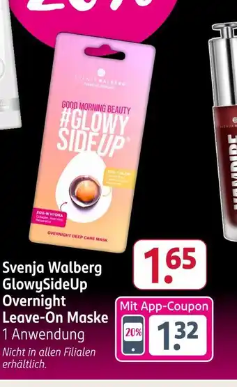 Rossmann Svenja walberg glowysideup overnight leave-on maske Angebot