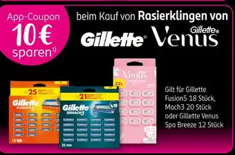 Rossmann Gillette & gillette venus app-coupon Angebot