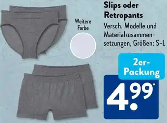 Aldi Süd UP2FASHION Slips oder Retropants Angebot