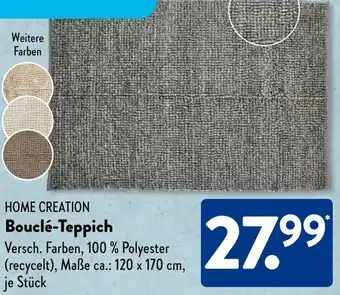 Aldi Süd HOME CREATION Bouclé-Teppich Angebot