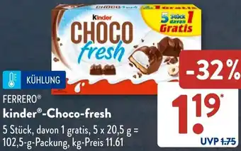 Aldi Süd FERRERO kinder Choco-fresh Angebot