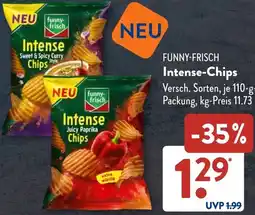 Aldi Süd FUNNY-FRISCH Intense-Chips Angebot