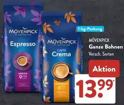 Aldi Süd MÖVENPICK Ganze Bohnen Angebot