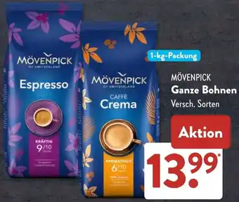 Aldi Süd MÖVENPICK Ganze Bohnen Angebot