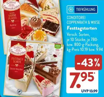 Aldi Süd CONDITOREI COPPENRATH & WIESE Festtagstorten Angebot