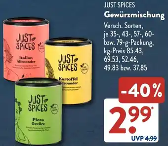 Aldi Süd JUST SPICES Gewürzmischung Angebot